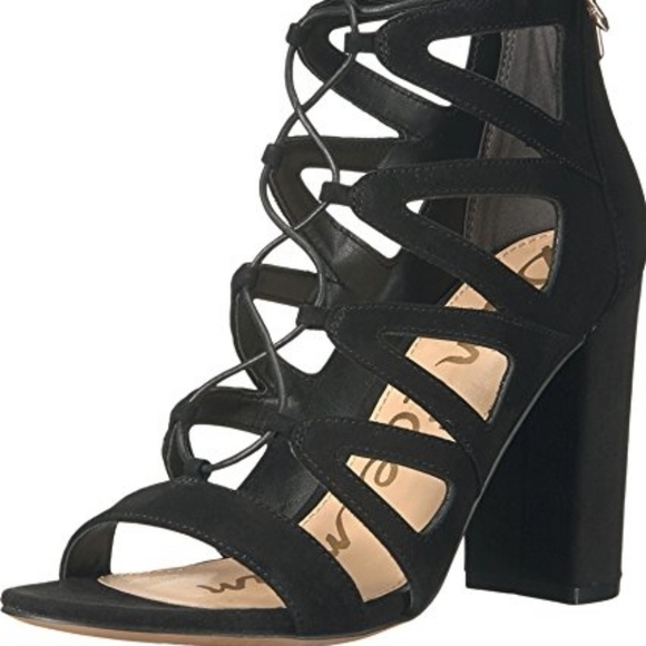 Sam Edelman Black Yona Sandal Size 6.5 shoes like new - Picture 1 of 17